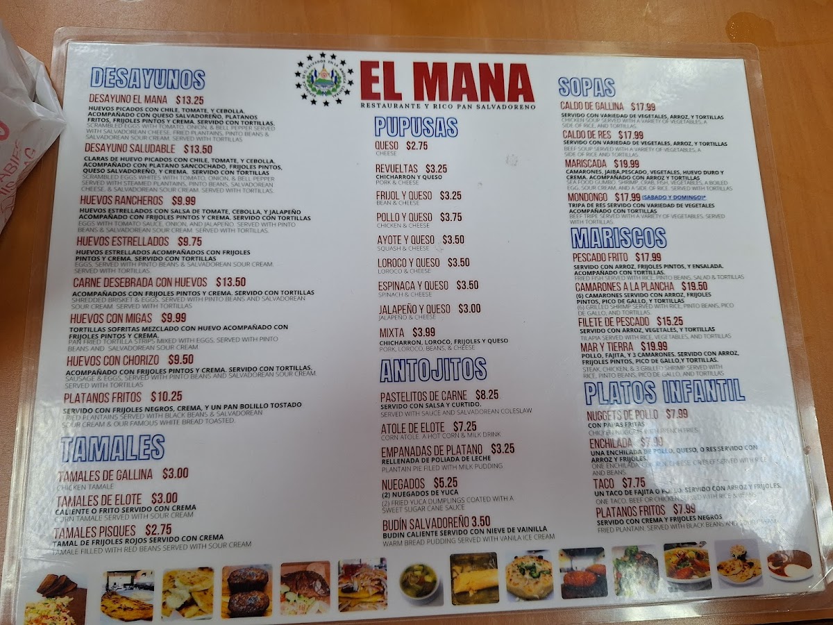 Restaurante El Mana Menu - Image 3